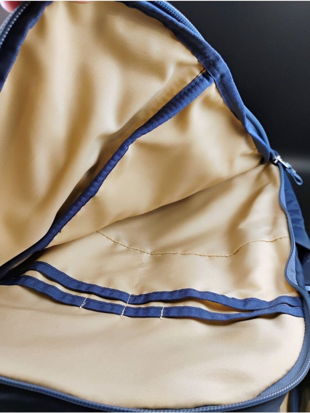 All In Motion Lightweight Blue Backpack With Gold Interior - Picture 7 of 10